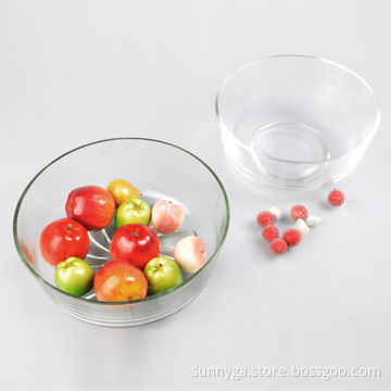 Round Glass Bowl with 1,600ml Capacity, Weight 818g